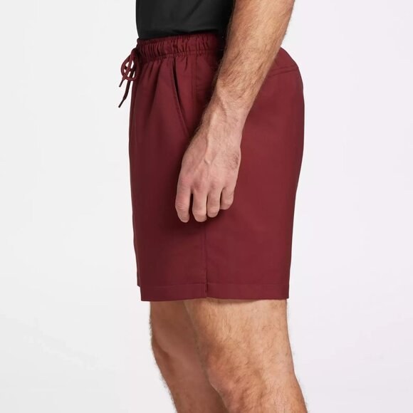 DSG Mens Rec Short Relaxed Fit 6" Inseam Water Repellent Red Mesh Lined S - Picture 5 of 6